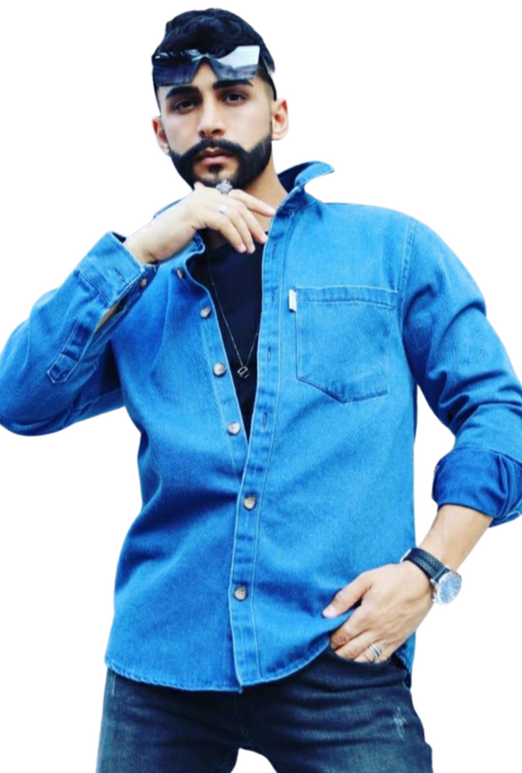 Men's Blue Color Denim Shirt